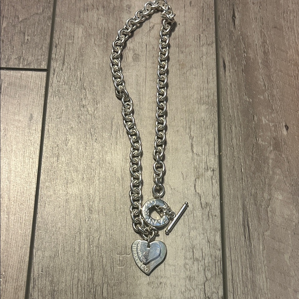 Tiffany & Co. Sterling Silver Heart Chain Necklace - Picture 5 of 7